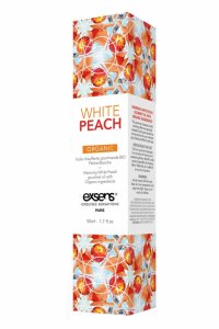 EXSENS Warming Massage Oil White Peach Organic 50ml – rozgrzewający olejek brzoskwiniowy BIO