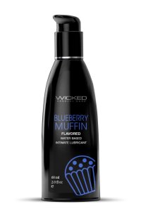 Wicked Aqua Blueberry Muffin Lubricant 60ml – wodny nawilżacz intymny, borówka