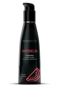 Wicked Aqua Watermelon Lubrykant wodny o smaku arbuza 120ml z oliwką i stewią