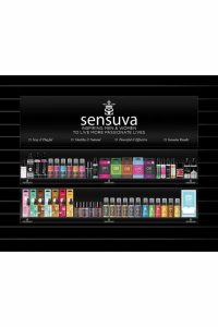 Sensuva Grab and Go Display Planogram – ekspozytor na mini produkty, transparentny, łatwy montaż