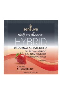 Sensuva Hybrid Personal Moisturizer Strawberry 6 ml, hybrydowy żel nawilżający, truskawkowy aromat