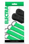 NS Novelties Electra Bed Restraint Straps Green – pasy do łóżka, neopren, regulowane