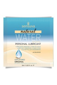 Sensuva Natural Water-Based Lubricant Original 6ml – bezzapachowy żel w saszetce, naturalny
