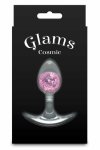 Cosmic Glams Small Pink – silikonowy model z szklaną dekoracją, kompaktowy 8,1 cm