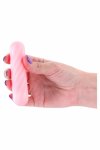 NS Novelties X AND O'S CRAVE Light Pink – kompaktowy wibrator silikonowy, 10 trybów