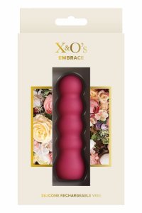 NS Novelties X & O's Embrace Rose – kompaktowy masażer silikonowy, 11 trybów, różowy