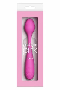 Pretty in Pink Rose Pink – silikonowy model z podwójnym napędem, 16 trybów, IPX7