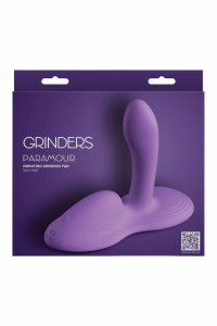 GRINDERS PARAMOUR PURPLE poduszka wibrująca silikonowa, dwusilnikowa, fioletowa
