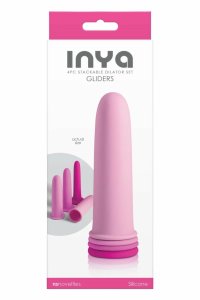 INYA GLIDERS Pink zestaw 4-częściowy, silikonowy, regulowany rozmiar, anatomiczny