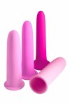 INYA GLIDERS Pink zestaw 4-częściowy, silikonowy, regulowany rozmiar, anatomiczny