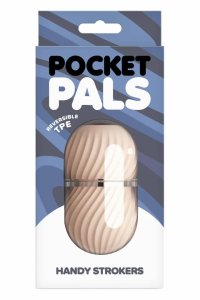 NS Novelties Pocket Pals Misty White kompaktowa maszyna intymna, TPE, odwracalna, etui