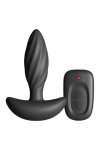 Renegade Flash Black wibrująca maszyna intymna z pilotem, silikon, 13 funkcji, USB