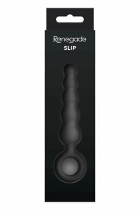 Renegade Slip Black anatomiczny korek silikonowy z uchwytem, smukły, 12,7 cm