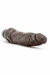 Blush Dr. Skin Vibe 7 Chocolate – anatomiczny model wibrujący 21,5 cm, wodoodporny, regulacja