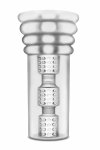 M FOR MEN ALL IN CLEAR – przezroczysty system intymny 15,2 cm, trzy komory, otwarta konstrukcja