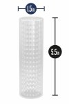 M FOR MEN Stroke Sleeve Clear – transparentna tuleja intymna 13,9 cm, wypustki, elastyczna