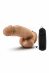 COVERBOY MMA FIGHTER 7 INCH MOCHA – model z systemem wibracji i przyssawką, 17,7 cm