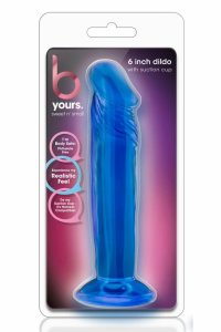 B Yours Sweet n' Small 6" – kompaktowy model PVC z przyssawką, niebieski, 16,5 cm