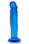 B Yours Sweet n' Small 6" – kompaktowy model PVC z przyssawką, niebieski, 16,5 cm