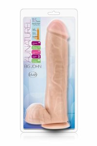Blush Au Naturel Big John 29,2 cm – duży model anatomiczny TPE z przyssawką