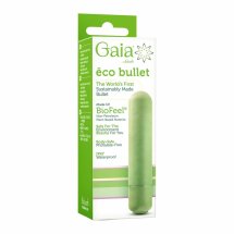 GAIA ECO BULLET GREEN – ekologiczny mini masażer BioFeel, zielony, 8,8 cm