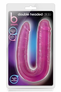 B Yours Double Headed Pink – elastyczny model dwustronny PVC, kształt U, 45,7 cm