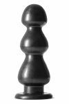 JET Fierce Carbon Metallic Black – anatomiczny plug XL z systemem Lock On, PVC, 25,4 cm