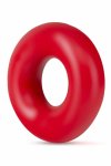 STAY HARD Donut Rings Oversized Red – wytrzymałe, grubsze pierścienie TPE 2 szt., czerwone