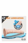 DR. SKIN Glide 7.5" – samonawilżający model intymny TPE z przyssawką i O-ring, 19 cm