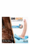 DR. SKIN Glide 7.5" – samonawilżający model intymny TPE z przyssawką i O-ring, 19 cm