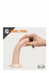 DR. SKIN Glide 7.5" – samonawilżający model intymny TPE z przyssawką i O-ring, 19 cm