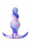 Avant Twilight Blue silikonowy korek intymny 7,6 cm, niebieski, technologia AnchorTech™