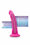 Blush Au Naturel Bold Jack 7” Pink model anatomiczny z przyssawką, Sensa Feel® dual density