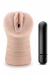 ENLUST Ayumi Vibrating Stroker Beige maszyna intymna z wibracją, X5 Plus, otwarta, 12,7 cm