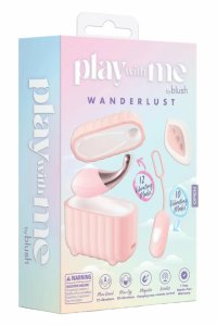 Play With Me Wanderlust Pink zestaw mini urządzeń intymnych z etui i pilotem, silikon medyczny