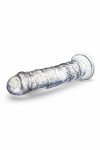 NATURALLY YOURS Glamor Sparkling Clear 17,8 cm model z brokatem, przyssawka, TPE