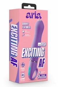 ARIA Exciting AF 2.0 wibrator ładowalny indigo, 10 trybów RumboTech™, silikon UltraSilk®
