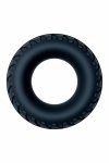 Performance Plus Traction silikonowy pierścień intymny UltraSilk®, gruba konstrukcja, czarny