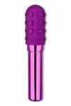 Le Wand Grand Bullet Cherry, masażer wibrujący, dwie silikonowe nakładki, 11 trybów, USB