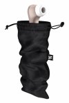 Satisfyer Treasure Bag L Black, woreczek ochronny na akcesoria, rozmiar L, czarny, ściągacz