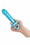 b-Vibe Lil Dil anatomiczny model silikonowy z pierścieniem, smukły, 15,6 cm