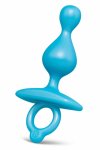 b-Vibe Pop Silicone - elastyczny koralikowy system intymny z silikonu, anatomiczny 12,7 cm
