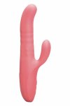 Le Wand Thrust Thrusting Rabbit Vibrator - podwójna stymulacja, ruch posuwisty, IPX7, różowy