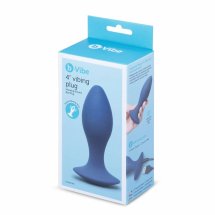 b-Vibe 4 Inch Vibing Plug silikonowy model wibrujący 4,5" czarny, wodoodporny