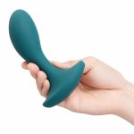 b-Vibe Essential Vibing P-Spot 4-calowy masażer silikonowy z wibracjami, wodoodporny