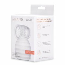 Le Wand Slider Clear – przezroczysta nakładka anatomiczna do masażera wand, teksturowana