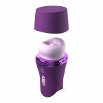 PIPEDREAM Lush Kiss Plush masażer z ruchomym językiem, 3 poziomy ssania, miękkie usta