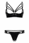 GUILTY PLEASURE Nocturne Night Set Black XXL Datex, komplet z paskami, biustonosz i stringi