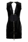 Guilty Pleasure Moonlight Dare Dress czarna mini sukienka M, Datex, głęboki tył, złoty zamek