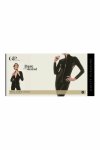 Guilty Pleasure Total Eclipse Catsuit Black L – kombinezon Datex, długi rękaw, złoty zamek